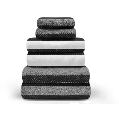 Image of GC GAVENO CAVAILIA Large Bath Sheet Towels 2 Pack 100% Egyptian Cotton Bathroom Towel Set Highly Water Absorbent &amp; Quick Dry Extra Easycare Durable Charcoal