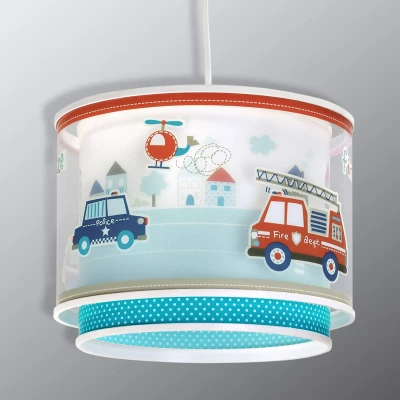 Image of Dalber Hanging lamp Police, Blue, Red, White