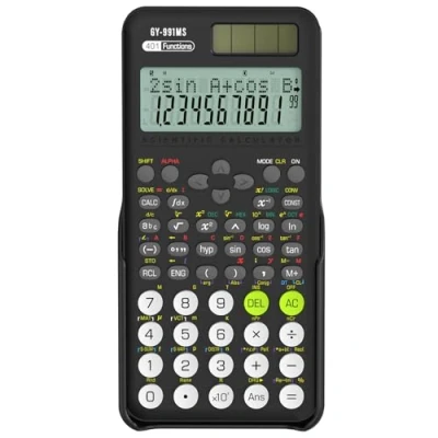 Image of NEWYES Advanced Scientific Calculator, 401 Calculation Functions, Ideal for Junior High School College Student Study and Exam (Black)