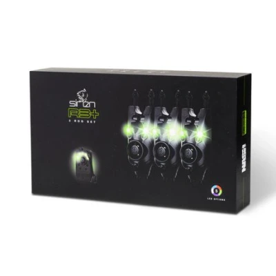 Image of Nash Siren R3+ Presentation Set 3 Rod Bite alarm