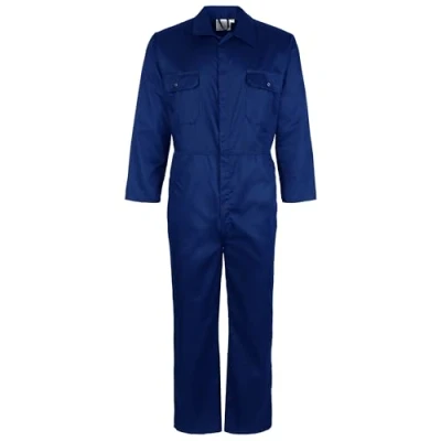 Image of Fort Workforce Coverall Large Royal Blue Coveralls 210gsm Studded Pockets Comfortable Work Suit Durable Mens Overalls for Men