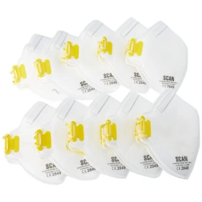 Image of Scan SCAPPEP1FFVB FFP1 Premier Fold Flat Valved Disposable Masks Pack of 10
