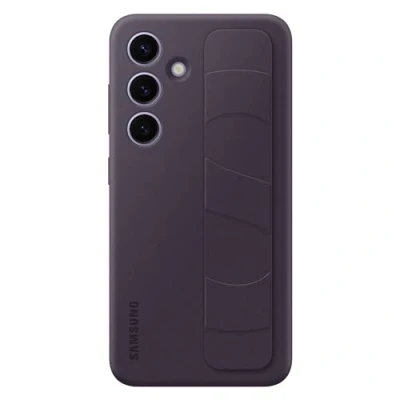 Image of Samsung Standing Silicone Back Cover Purple Galaxy S24