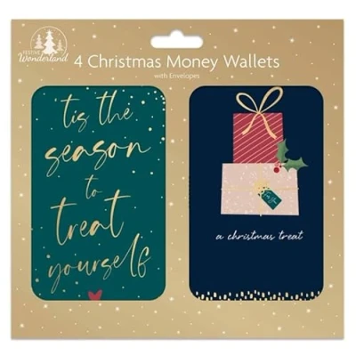 Image of Karrma Ltd. Christmas Money Envelopes Gift Card Voucher Wallet (Glam)