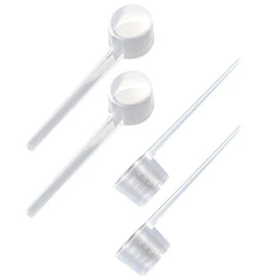 Image of Yicoovey Measuring Spoon, Pack of 4 Dosing Spoons, Gram Transparent 5 g with Scale 2 g, 3 for Protein Powder, Laundry Powder Cooking, Baking