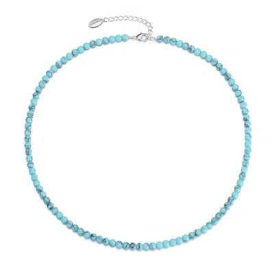 Image of Philip Jones Synthetic Turquoise Mini Beaded Gemstone Necklace