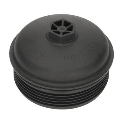 Image of 2811800010, 2811800010SK2, A2811800010, A28118000102, A2811800010SK2 Cover, oil filter housing FEBI BILSTEIN 188767 112mm with seal ring