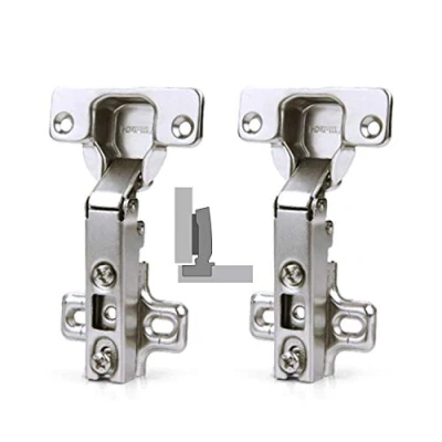 Image of HAFELE 110 Degree Kitchen Cabinet Cupboard Door Hinge Full Overlay with Slide on Arms Automatic Closing Spring Without Soft Close Cushioning, Pack of 2