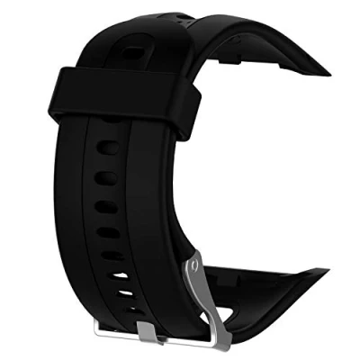 Image of INF Bracelet for Garmin Forerunner 10/15, replacement bracelet, watch strap, fitness tracker band made of silicone in black