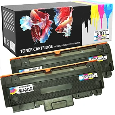 Image of Prestige Cartridge MLT D116L Compatible Toner for Samsung Xpress M2625 M2626 M2675 M2675FN M2676 M2825DW M2825ND M2835DW M2875FD 2 Black
