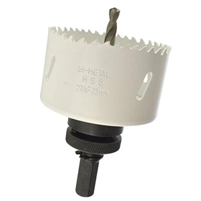Image of 73mm HSS Hole Saw Holesaw Bi Metal Blade Cutter Drill And Adaptor Arbor