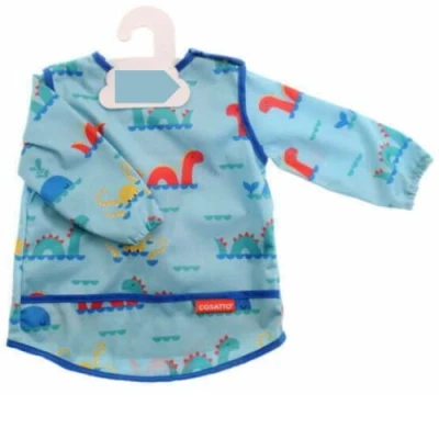 Image of Cosatto Coverall Weaning Waterproof Bib Baby Essentials Must Have Clothing Machine Washable Gift Sea Monsters