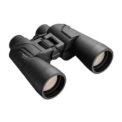 Image of Olympus Binocular 10x50 S Ideal for Nature Observation, Wildlife, Birdwatching, Sports, Concerts , Black