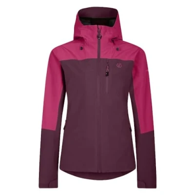 Image of Dare 2b Women&#039;s Water repellent Mountain Series Waterproof Jacket Fig Berry Pink, Size: 12