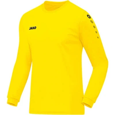 Image of Jako Trikot Team LA, Men&#039;s Long Sleeve Football T Shirt, Lemon, Large (Manufacturer size: X Large)