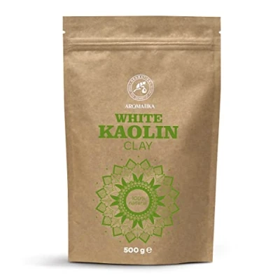 Image of Kaolin Clay Powder 500g White Cosmetic Natural for Face, Hair, Body Deep Skin Pore Cleansing