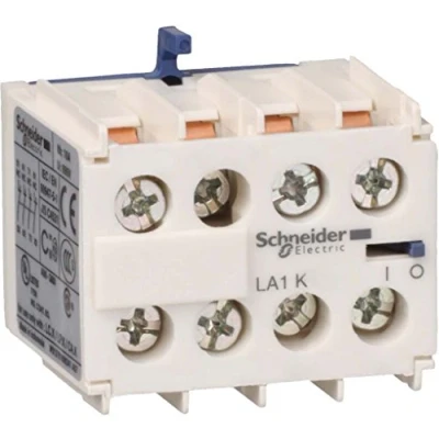 Image of Schneider Electric, TeSys K Auxiliary contact block 4 NC screw clamps terminals, LA1KN04