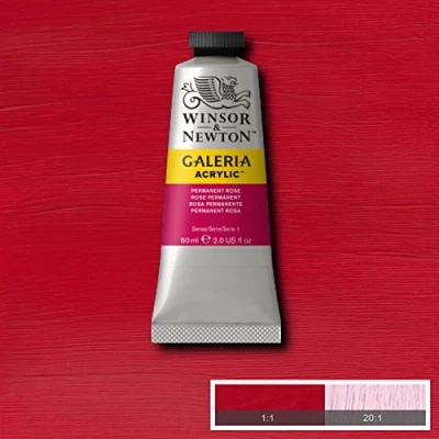 Image of Winsor &amp; Newton Galeria Acrylic Paint Medium Tube 60ml AVAILABLE (Permanent Rose)