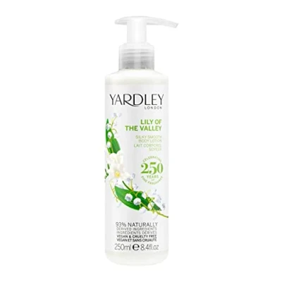 Image of Yardley of London Lily the Valley Silky Smooth Body Lotion for her 250ml, Pack 1