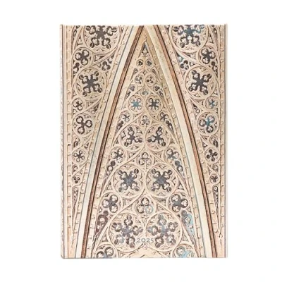 Image of Kalendarz Paperblanks 2025 Vault of The Milan Cathedral Midi tygodniowy HOR: tydzień na dwóch stronach, zamykany Magnes, Papier 100 GSM