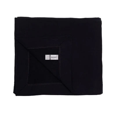Image of Gildan Heavy Blend Fleece Stadium Blanket Black One Size