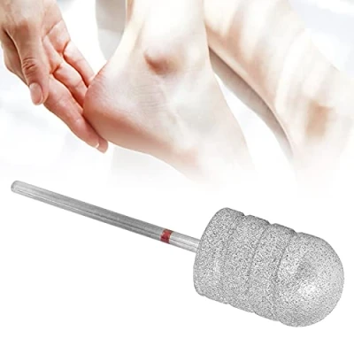 Image of Nail Mill Bits, Stainless Steel Pedicure Drill Bits Foot Dead Skin Removal Polishing Head Accessories, Professional Remove Gel Acrylic Cuticle File Bit for Manicure Pedicure(B3F)