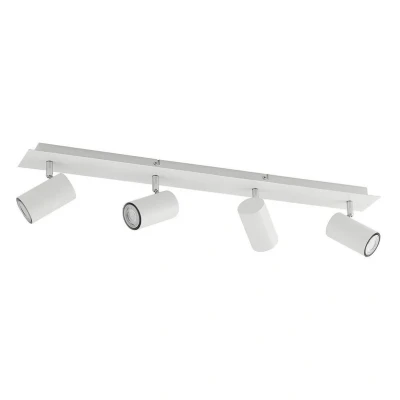 Image of Ceiling Light &#039;Joffrey&#039; dimmable (Modern) in White Made of Metal for e.g. Living Room &amp; Dining (4 Sources, GU10) from Lindby floodlight, Spotlight