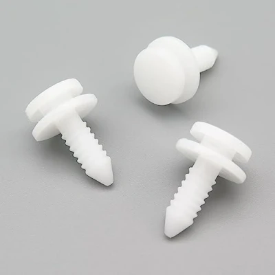 Image of VVO Fasteners Plastic Interior Pillar Trim Clip, White (Pack of 10)