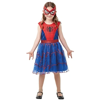 Image of Rubie&#039;s 3001369 10000 MARVEL SPIDERMAN Fancy Dress, Girls, Multicolour, 9 10 Years