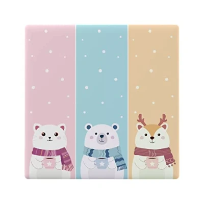 Image of SONOFF Touch Light Switch Cover, T5 WiFi Cover Replacement, Smart Panel 3 Gang (T5 3C 86 Cartoon)