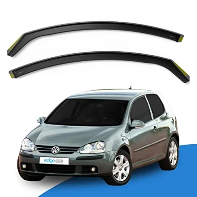 Image of EdgeVisors Wind Deflectors Set Fits: VW GOLF MK5 2004 2009 3 Door Hatchback 2pc