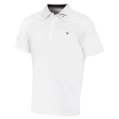 Image of Callaway Golf Mens Chev Odyssey Polo Shirt Bright White XXXL