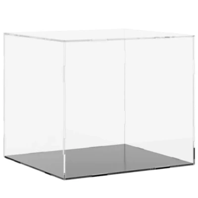 Image of vidaXL Acrylic Display Box Transparent Dustproof Showcase for Collectibles, Models, Crafts, and Souvenirs Lightweight Robust Easy to Assemble 40x36x35 cm.