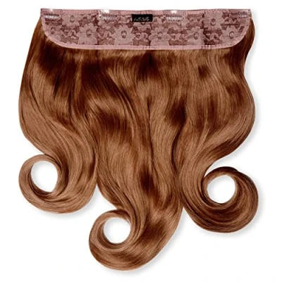 Image of Lullabellz Thick Curly Clip In Hair Extensions 16 Inch Mixed Auburn