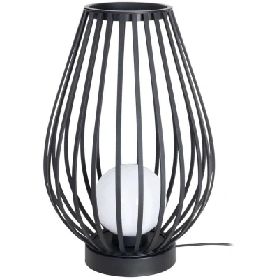 Image of Lucande patio light Marrin, black, metal, Ø 46cm