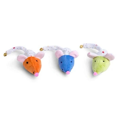Image of Petface (Little Petface) Bell Mouse Face Kitten Cat Toy (One Supplied)