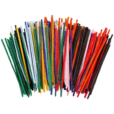 Image of Creation Stations CT4052 250 Cotton Pipe Cleaners, 150mm x 4mm, Assorted Colours, Asst, One Size