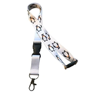 Image of Penguin Lanyard with Deatchable Buckle Clip &amp; Safety Breakaway