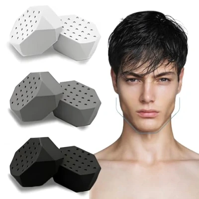 Image of 6 PCS Jaw Exerciser, Silicone Jawline Shaper, Double Chin Reducer Toner with 3 Levels of Resistance, Exerciser Chew, to Strengthen Facial Muscles
