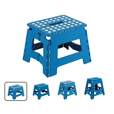Image of ARREGUI TB 022 A Small Folding Stool for Children and Adults Portable Foldable 150 kg Load Capacity Kitchen, Bathroom, Camping, Garden 22 cm High