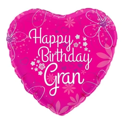 Image of OAKTREE UK 229127 18&quot; Happy Birthday Gran,Pink