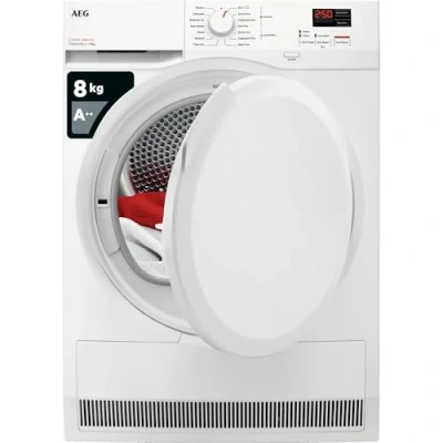 Image of AEG 7000 Series Heat Pump Tumble Dryer TR708L0B, SensiDry Freestanding with Low Energy Consumption, 8kg Load, Class A++, White