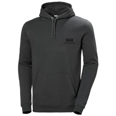 Image of Helly Hansen Mens Nord Graphic Pull Over Hoodie Sweatshirt, 984 Ebony 2, S UK