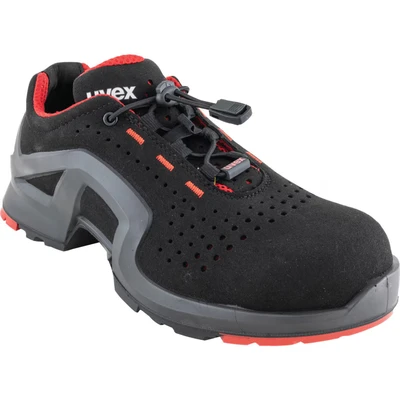Image of Uvex Damen 1 x tended Support Safety Shoes S1 SRC, Red/Black Size 11