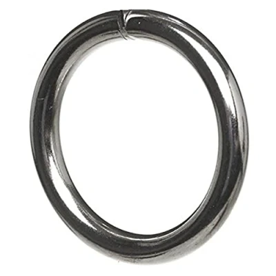Image of Merriway BH05174 (12 Pcs) Curtain Drapery Pole Rod Ring Polished Chrome Metal Inner Dimension 25mm Pack of 12 Pieces