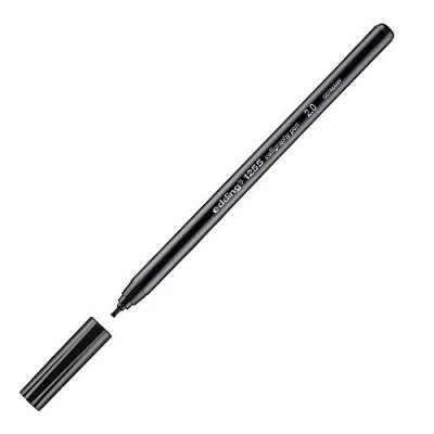 Image of edding 1255 Calligraphy Fibre Tip Pen Black 2mm
