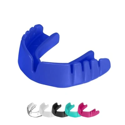 Image of OPRO Snap Fit Instant Level Adult and Kids Sports Mouthguard, Gum Shield for Hockey, Lacrosse, Rugby, MMA, Boxing Other Contact Combat (Blue, Adult)