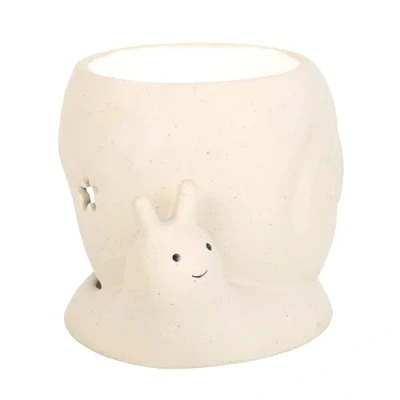 Image of Snail Oil Burner Stone Colour Contemporary Home Decor, Adorable Fragrance &amp; Wax Melts Holder