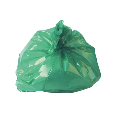 Image of 200x Jantex Refuse Rubbish Sacks Waste Bin Bags Green 380x290x180mm
