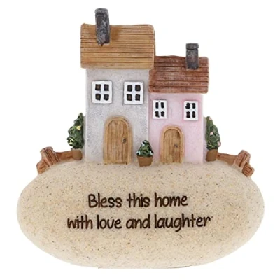 Image of Shudehill Giftware Cottage Pebble Lane Collection (Bless this home with love and laughter)